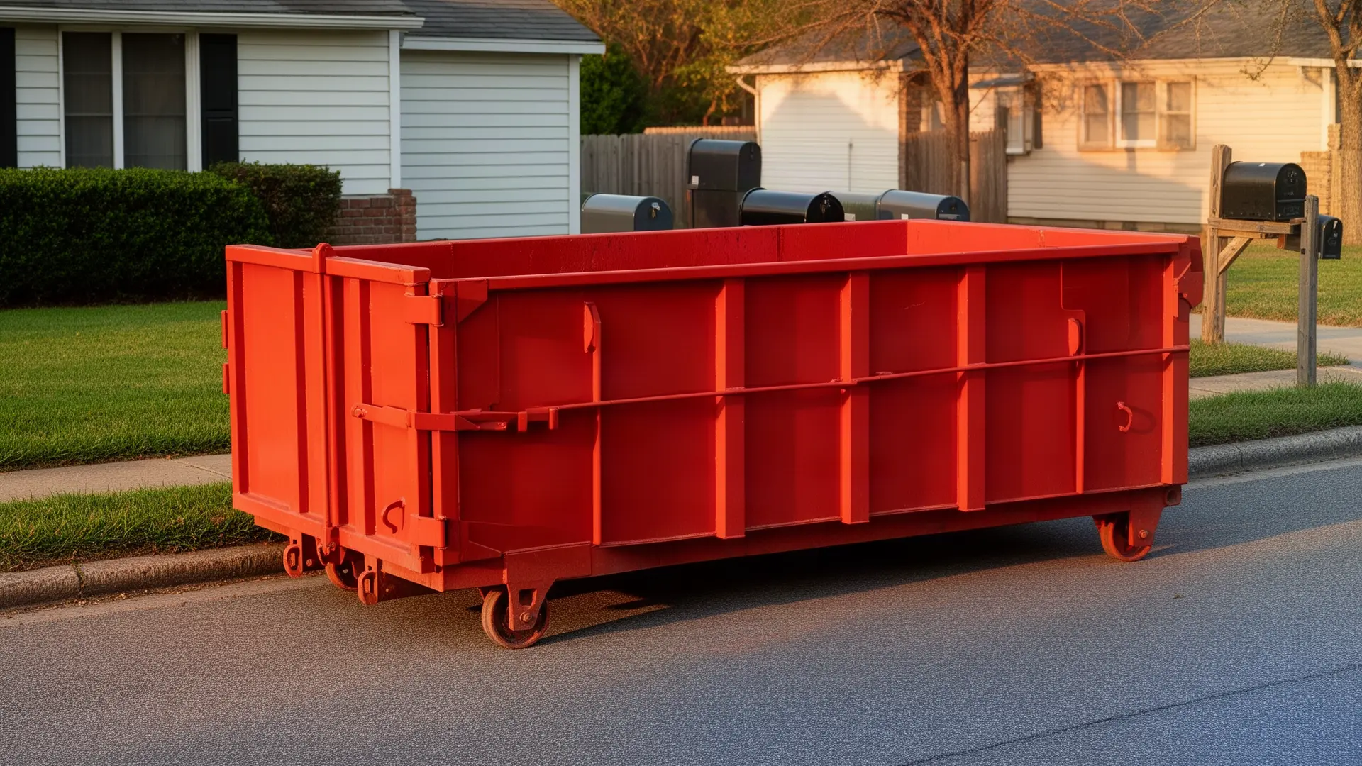 Roll-off dumpster from Covered Bridge Dumpsters LLC in Fort Worth, TX